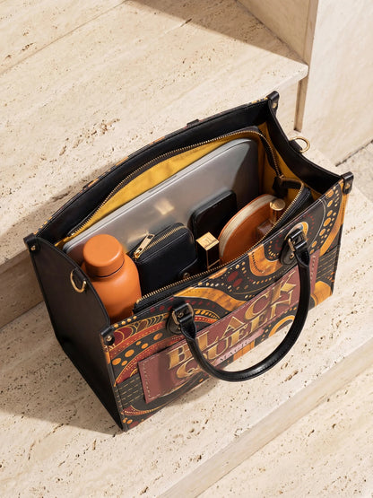 Afroyla "Makeda" Leather Handbag