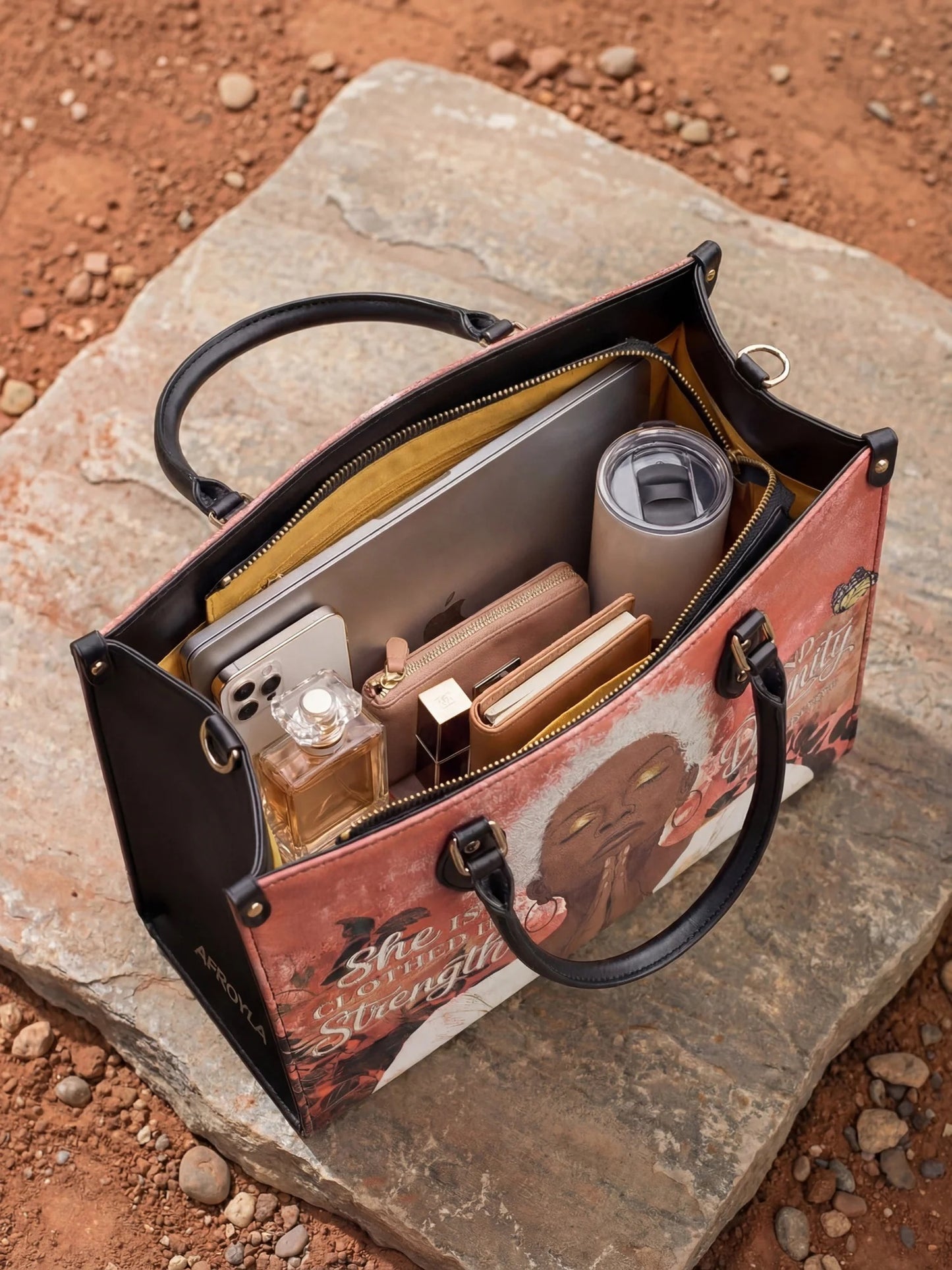 Afroyla "Namisa" Leather Handbag