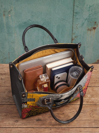 Afroyla "Nandeka" Leather Handbag