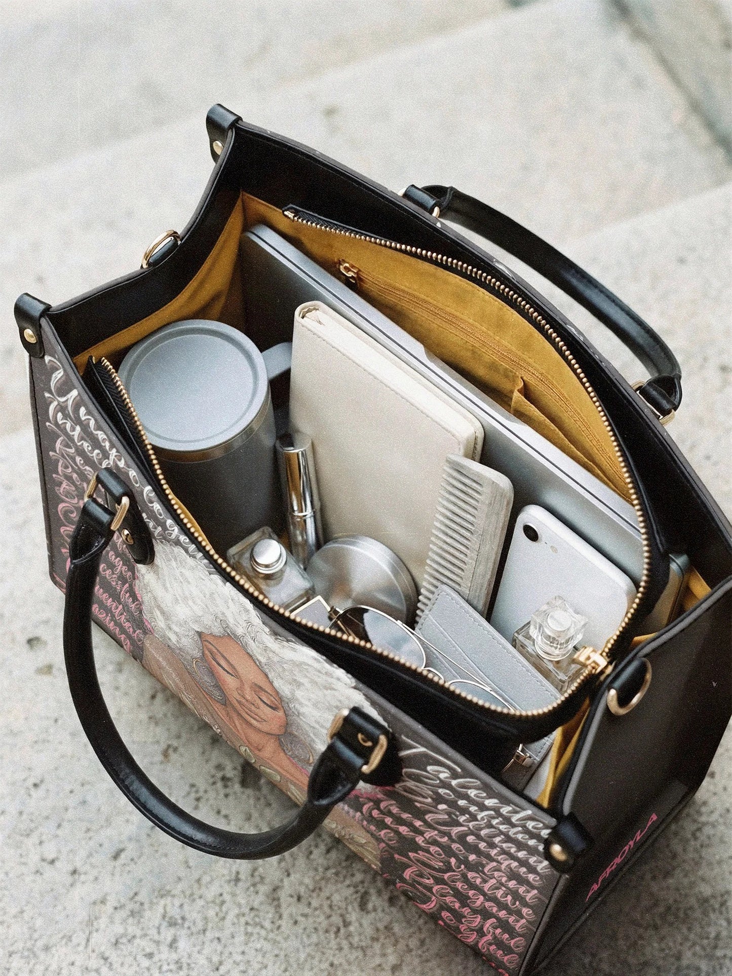 Afroyla "Zalina" Leather Handbag